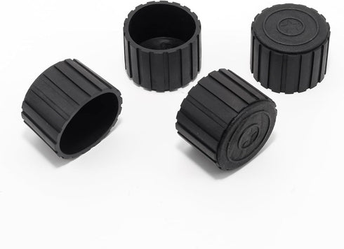 PINE & LINEN 4pcs Home/Office(1-1/2inch,38mm) Black Non-Slip Chair Leg Caps,Rubber Round Chair Leg Protectors