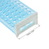 uxcell Detachable Polypropylene Test Tube Holder Rack with 40 Holes for 15-18mm Tubes (Light Blue)