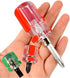 6PCS Mini Stubby Screwdriver Set, Small Flat Head & Short Phillips 2-in-1 Tool for Sewing Machine Repair