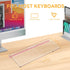 Rulyyo 17 Inch Ergonomic Computer Keyboard Stand - Clear Acrylic Keyboard Riser for Desk Tilted Keyboard Holder Tray