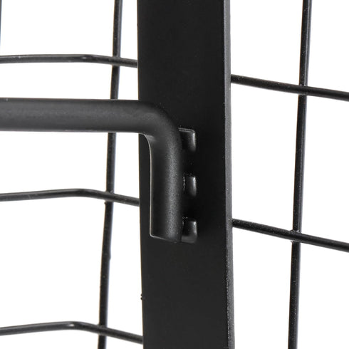 40 Pack Gridwall Hooks - 4 Inch Metal Slat Wall Hanging Display Hooks for Organization, Black Gridwall Accessories