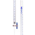 EISCO 50mL Acrylic Burette, Class B, 0.1mL Blue Graduations, with PTFE Key Stopcock