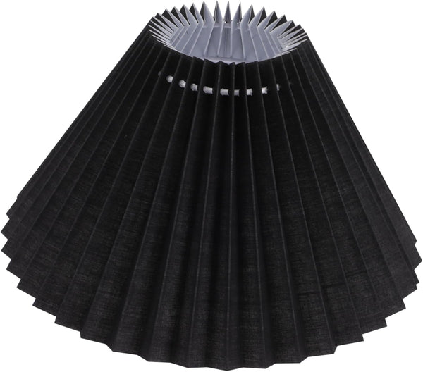 Housoutil Lamp Shade Protector Lamp Black Table Decor Cover Pleated Table s