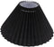 Housoutil Lamp Shade Protector Lamp Black Table Decor Cover Pleated Table s