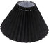 Housoutil Lamp Shade Protector Lamp Black Table Decor Cover Pleated Table s