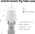 Set 2 4W Bulb EOEYYOYB of Ceramic Table Lamp, Puppy Shape Desk Lamp Cute Bedside Lamp for Nightstand, Living Room