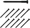 Renovators Supply Manufacturing Lag Bolts, 4 in. Black Zinc Plated Steel Lag Screws, Pack of 10