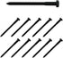 Renovators Supply Manufacturing Lag Bolts, 4 in. Black Zinc Plated Steel Lag Screws, Pack of 10