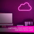 YouOKLight Neon Cloud Sign, LED Wall Light Night Lights, Battery or USB Powered for Bedroom Decor, Pink