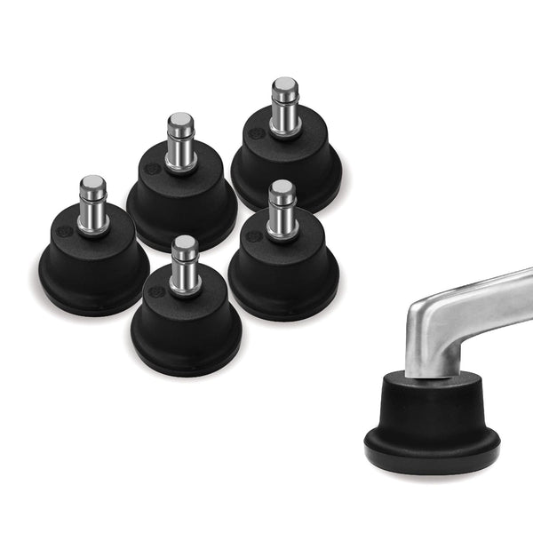 AXL Bell Glides Replacement Office Chair Caster Wheels, Set of 5 Pack, Low Profile