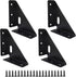 BokWin 4 Pack 85mm 85mm 90 Metal Triangle Corner Shelf BracketsCorner Brace Brackets x Angle Braces for Tables