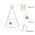 XCD Erlenmeyer Flask, Heavy Wall Borosilicate Glass with 24/40 Standard Taper Outer Joint, 1000 ml