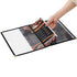 12 8.5 11 Inch 2 4 Nicunom Pcak Restaurant Menu Covers, X Menu Covers, Page View Transparent Menu Holders for Bar Cafe