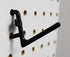 JSP Manufacturing Non-Locking Plastic Pegboard Hooks, L Style, 500 Black Craft Hooks