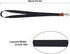 Long Neck Leather Lanyard Keychains with Metal Clasp, Durable ID Badge Strap for Car Keys, Card Holder, Wallet