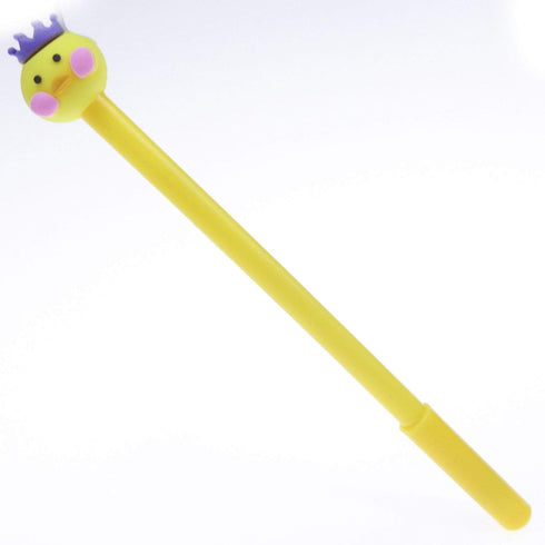 FAMOORE Yellow Duck Creative Expression Gel Ink Pen - Cute Kawaii Black Writing Pens, 8PCS