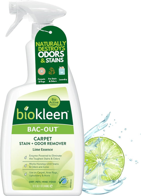 Biokleen Bac-Out Enzyme Cleaner Spray and Stain & Odor Remover for Pet