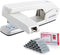 Deli/EZWORK Swing-Arm Swivel Stapler, 25 Sheets Capacity, 360 Degree Rotate Desk Stapler with 1000 Staples