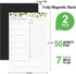Joyberg 2 PCS Weekly Meal Planner Magnetic for Fridge 8.3x5.5”, Undated Weekly Meal Planner and Grocery List Tearable Shopping List, Magnetic Menu Planner for Fridge for Weekly Plan - 50 Pages/Book by Joyberg