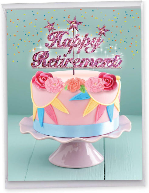 The Best Card Company Jumbo Retirement Card from All of Us, 8.5 x 11 Inch, Big Group Notecard for Retiree