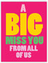 NobleWorks Jumbo Loving Miss You Greeting Card with Envelope, Big 8.5 x 11 Inch, Thinking of You Card from All of Us, A