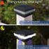 INDARUN 4x4 Solar Post Cap LED Lights, Waterproof Landscape Lighting for 4x4, 5x5, 6x6 Wooden Posts