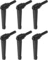 6pcs Adjustable Clamping Lever Handles M8 x 20mm, Rotating Screw Locking Quick Release Ratchet Push Button
