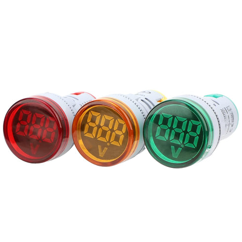 DROK AC 500V Voltage Meter, 3pcs AC 60-500V Digital Larger LED Screen Voltmeter