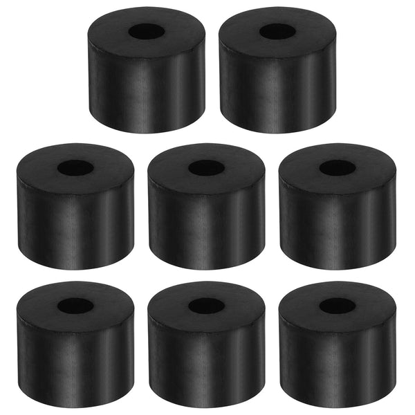 8pcs Rubber Spacer, 1.57 Inch OD, 0.47 Inch ID, 1.2 Inch Thick Neoprene Round Anti Vibration Isolation Pads, Black, for