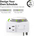 HBN Indoor Timers for Lamps, 24 Hour Plug-in Mechanical Timer, Dual Outlets, 15 Minute Intervals, Heavy Duty Daily
