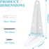 Uenhoy 10 Pack 4 Inch (4" 3") White Shelf Brackets Metal Floating Shelf Brackets Heavy Duty L Brackets for Shelves