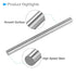 Round Steel Rod, 5mm Diameter, 80mm Length, High Speed Steel Bar Stock for Drill Lathes and Boring Machine