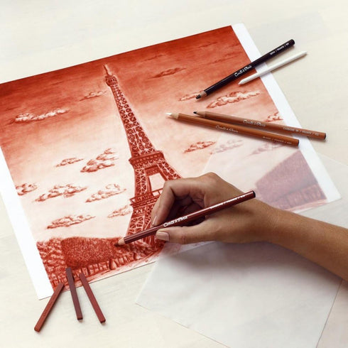 Set, Cont Paris Studio Sketch Pencils and Carrs Crayons, Assorted
