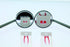 Magnifying Dental Mirror #4, 3X Magnification with Non-Slip Metal Handle