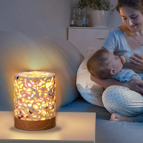 Generic Bedroom,3 Night Light,Bedside Table Lamp, Nightstand Lamp for Living Room Bedroom Home Office,Visual Meditation