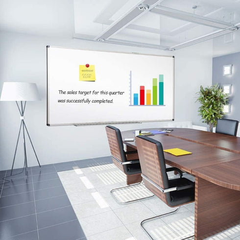 XIWODE Magnetic Dry Erase Board - Wall-Mounted Whiteboard, 24 x 36 inches, Lightweight Portable with Silver Aluminum