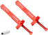 LXQ 5.9-7.1 Inch Extended Upgrade Brick Line Clips - Line Runners Sold in Pairs, Orange