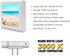 Dimmable Art Plates Plug in LED Night Light with Dusk to Dawn Auto Sensor, Adjustable Brightness, Warm Light, Auto
