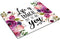 Smooffly Floral Mousepad - Inspirational Quote Mouse Pad: Life is Tough but so are You