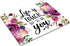 Smooffly Floral Mousepad - Inspirational Quote Mouse Pad: Life is Tough but so are You