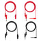 Sumnacon Multimeter Test Lead Set: Stackable Banana Plug to Test Hook, Alligator Clips Test Cable Kit