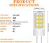 4W G6.35 Bulbs 110-130V T3/T4 Bulb G6.35/GY6.35 40W Bulb (3000k 2PACK) LED Light JC Type LED Halogen Equivalent