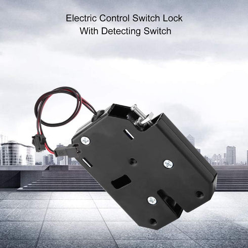 Sonew DC 12V Cabinet Drawer Electric Control Drawer Switch Lock with Detecting Switch