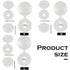 100 Hotop Pieces Hinged Screw Cover Caps Plastic Shutter Fold Screw Snap Covers Washer Flip Tops(Small,White)