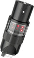 MECMO 360 7 4 6 7 4 Rotatable Pin & Pin Circuit Tester Adapter w/ LED Indicators, Swivel Way Blade to Way Flat