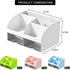 Desk Organizer and Accessories with 6 Compartments and 2 Drawers, Plastic Makeup Organizer, Pen Holder for Desktop Storage, Desk Organization for School, Home, Office Supplies (White) by COMFYROOM