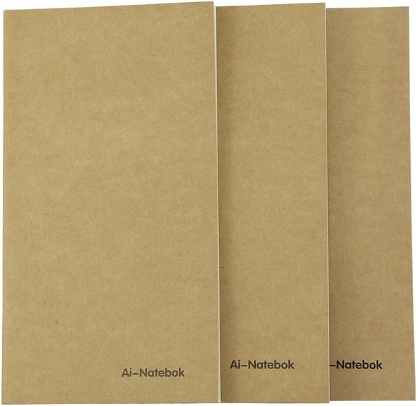 Travelers Notebook Inserts Lined Paper, Refill for Travel Journal, 7.5 X 4 Inch - Set of 3, 240 Pages
