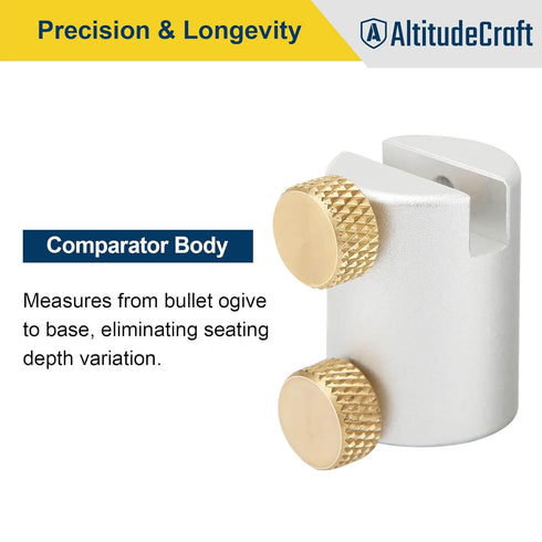 Bullet Comparator Kit with 14 Inserts, Universal Fit for .17 to .45 Calibers, Precision Reloading Supplies