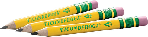 Ticonderoga My First Short Triangular Wood-Cased Pencils 2 HB Soft Yellow 36 Count