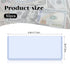 Rainmae 50 Pack Hard Plastic Clear Money Holder - 6.8" x 2.9" PVC Transparent Bill Money Top-Load Sleeves Display